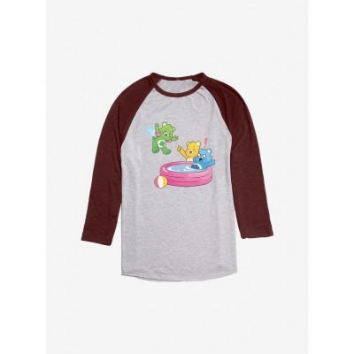 Care Bears Cannonball Jump Raglan Tee - Men's Red