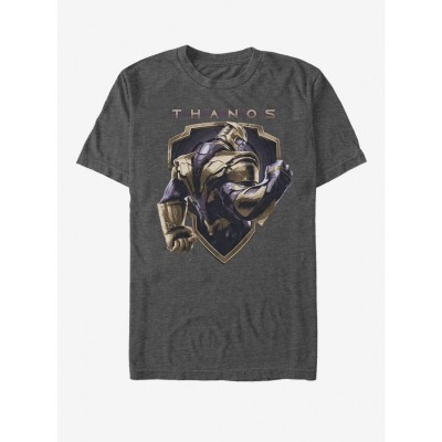 Marvel Avengers Endgame Thanos Shield Grey T-Shirt for Men