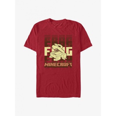 Minecraft Frog Design Men's Red T-Shirt