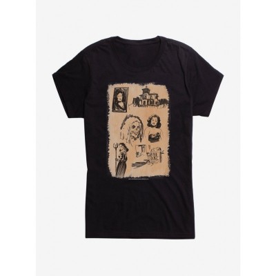 Chilling Sabrina Horror Art Tee for Girls