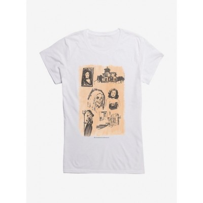 Chilling Sabrina Horror Art Tee for Girls