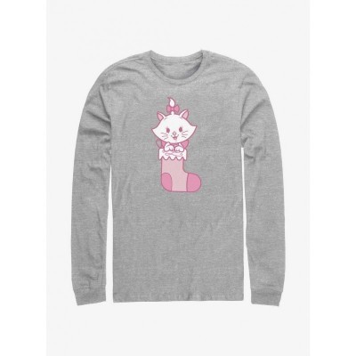 Disney The Aristocats Marie Long Sleeve T-Shirt - Grey Comfortable Men's Size