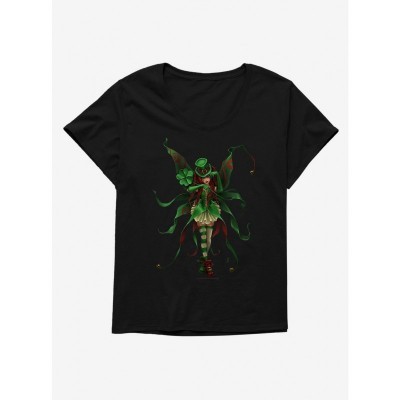 Trick Clover Plus Size Fairy Girls T-Shirt - Lightweight Cotton Tee