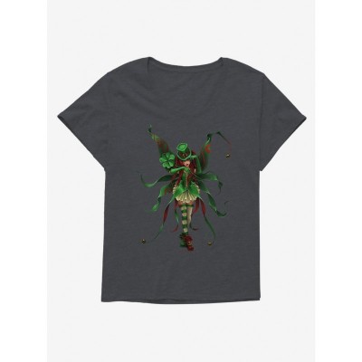 Trick Clover Plus Size Fairy Girls T-Shirt - Lightweight Cotton Tee
