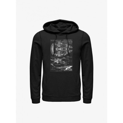 Star Wars Technical Hoodie - Black Men's Size