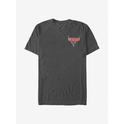 Disney Pixar Cars Grey Logo T-Shirt for Men