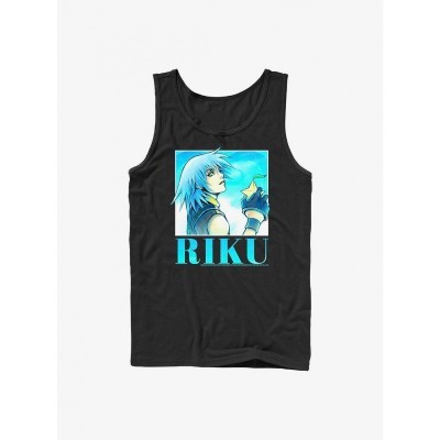 Disney Riku Heart Throb Men's Cotton Tank Top - Black