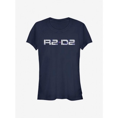 Star Wars Cute Droid Design T-Shirt for Girls - Blue