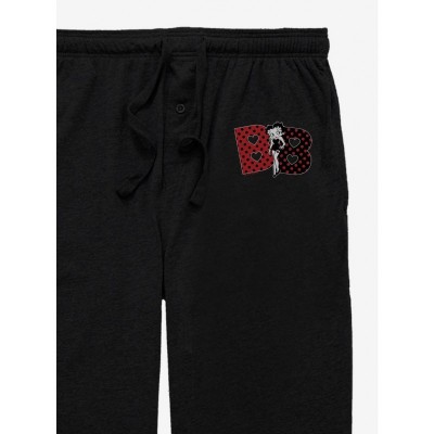 Betty Boop Unisex Black Pajama Pants with Comfortable Fit