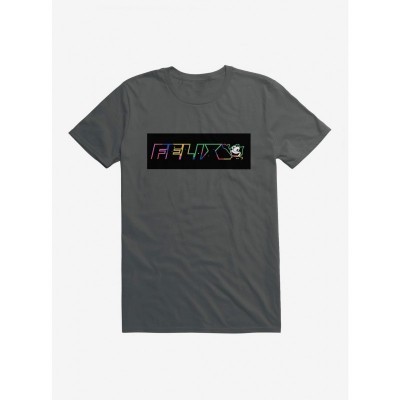 Felix The Cat Neon Space T-Shirt for Men - Lightweight Cotton