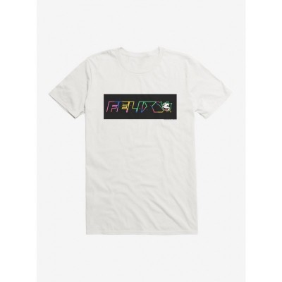 Felix The Cat Neon Space T-Shirt for Men - Lightweight Cotton