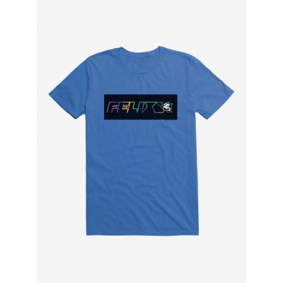 Felix The Cat Neon Space T-Shirt for Men - Lightweight Cotton