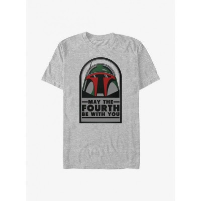 Star Wars Grey T-shirt for Men - May the Fourth Be With You