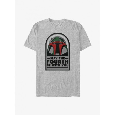 Star Wars Grey T-shirt for Men - May the Fourth Be With You