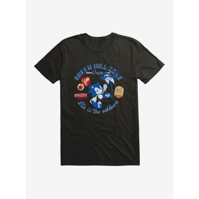 Sonic Green Hill Zone Crew Neck T-Shirt for Men