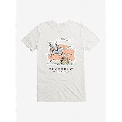 Harry Potter Inspired Watercolor Hippogriff Buckbeak Unisex T-Shirt - White