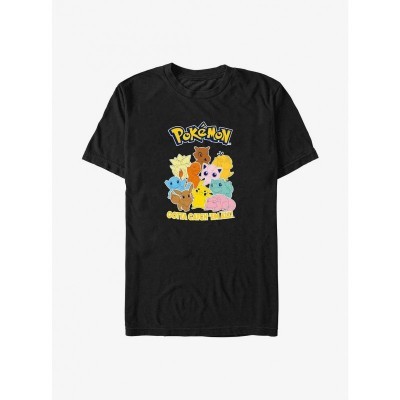Pokemon Big & Tall T-Shirt - 'Gotta Catch 'Em All' Graphic - Black