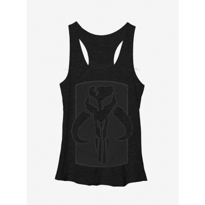 Mandalorian Heather Black Racerback Tank Top for Girls