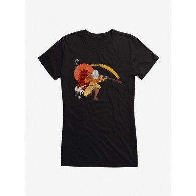 Avatar Last Airbender Aang Momo Girls T-Shirt
