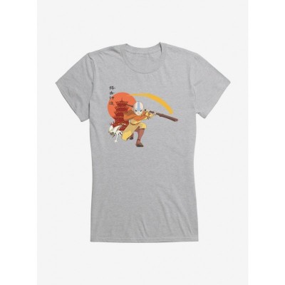 Avatar Last Airbender Aang Momo Girls T-Shirt