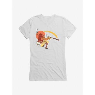 Avatar Last Airbender Aang Momo Girls T-Shirt