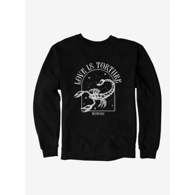 Wednesday Love Is Torture Unisex Sweatshirt - Black