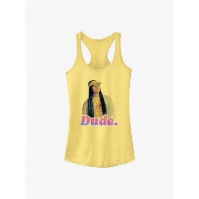 Stranger Things Inspired Argyle Dude Banana Yellow Girls Tank Top