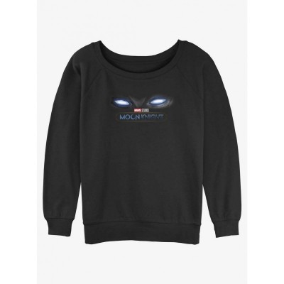 Marvel Moon Knight Moon Eyes Lightweight Sweatshirt for Girls - Black