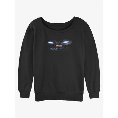 Marvel Moon Knight Moon Eyes Lightweight Sweatshirt for Girls - Black