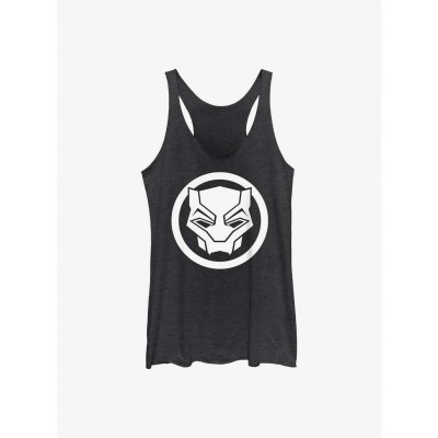 Marvel's Black Panther: Stylish Wakanda Forever Warrior Sigil Tank Top for Girls - Black