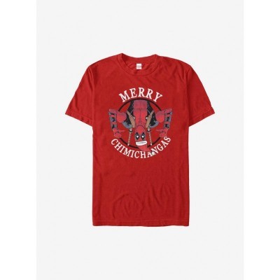 Marvel's Deadpool Fun Holiday Tee - Red Men's Size
