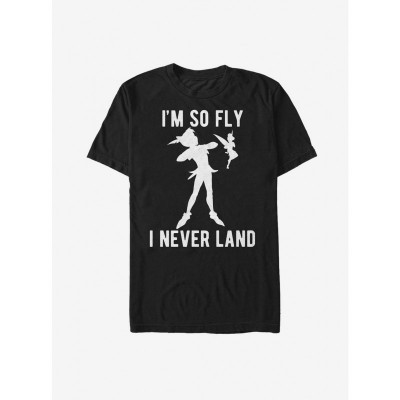 Peter Pan So Fly Never Land Unisex T-Shirt - Black