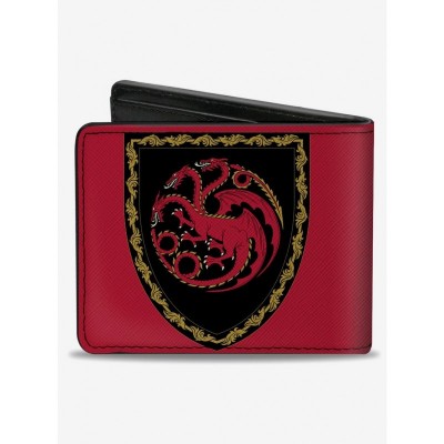 House of the Dragon Logo Bifold Wallet for Men