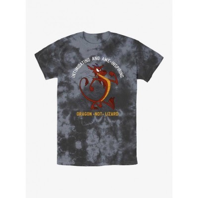 Disney Mulan Mushu Dragon Character Tie-Dye T-Shirt for Men - Multi Colors