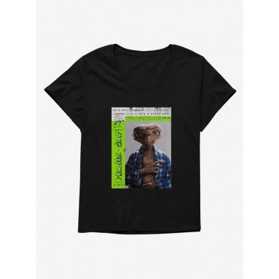 E.T. Goblin Space Man Scoop Neck Tee for Plus Size Girls