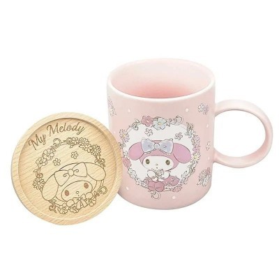My Melody Ceramic Mug & Lid Set: Floral Garden Party Theme