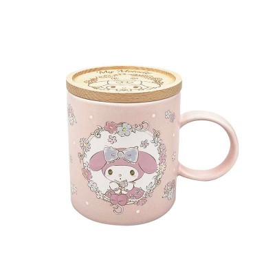 My Melody Ceramic Mug & Lid Set: Floral Garden Party Theme