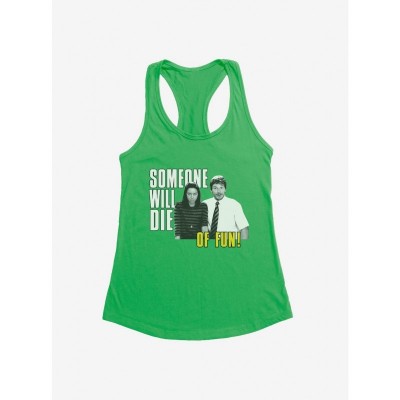 Parks And Recreation Die Of Fun Girls Lightweight Tank