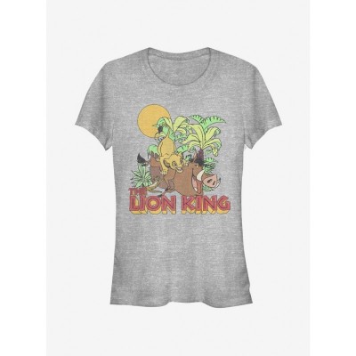 Disney Jungle Play Girls T-Shirt - Lightweight Grey