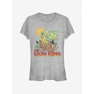 Disney Jungle Play Girls T-Shirt - Lightweight Grey