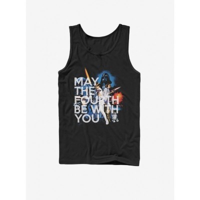 Star Wars Classic May the Fourth Unisex Black Tank Top