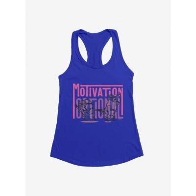 Minions Spotty Motivation Girls Tank Top - Junior Size BLUE