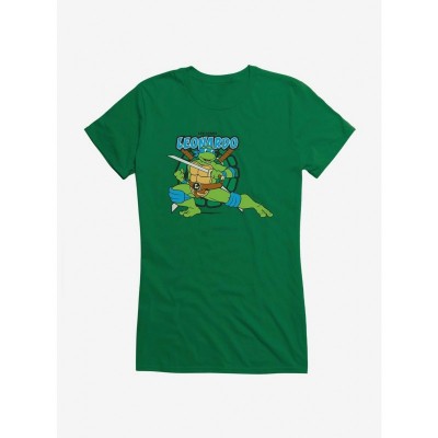 Teenage Mutant Ninja Turtles Leonardo Girls T-Shirt, Lightweight Cotton