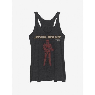 Star Wars Vigilant Red Trooper Tank Top for Girls - Black