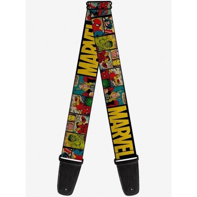 Marvel Comics Avengers Retro Comic Panels Unisex Guitar Strap