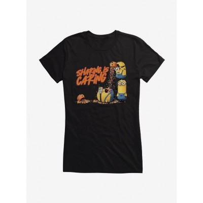 Minions Sharing Caring Girls T-Shirt - Lightweight Cotton Junior Size