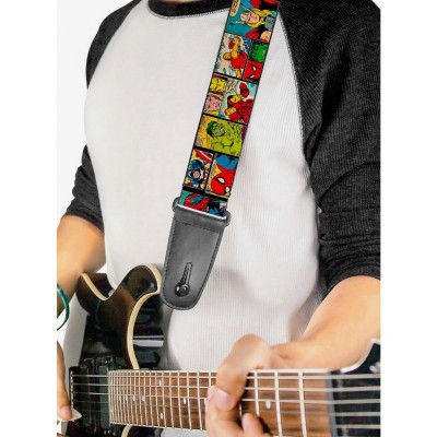Marvel Comics Avengers Retro Comic Panels Unisex Guitar Strap