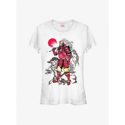Marvel Iron Samurai Girls T-Shirt - Junior Sizes in White