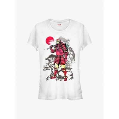Marvel Iron Samurai Girls T-Shirt - Junior Sizes in White