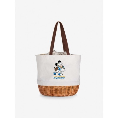 Disney Los Angeles Chargers Willow and Canvas Mickey Mouse Tote Bag
